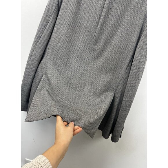 Versace Collection Wool Blazer  Sports Coat Gray houndstooth  Sz 54 - Picture 12 of 15